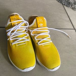 Adidas Pharrell Williams yellow HU shoes